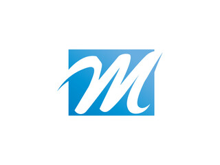 Obraz premium Letter M logo icon design template elements