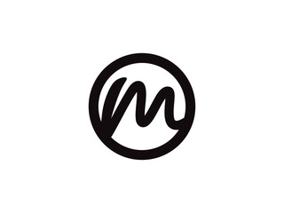 Letter M logo icon design template elements
