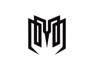 Letter M logo icon design template elements