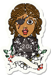 human rogue with natural 20 dice roll illustration