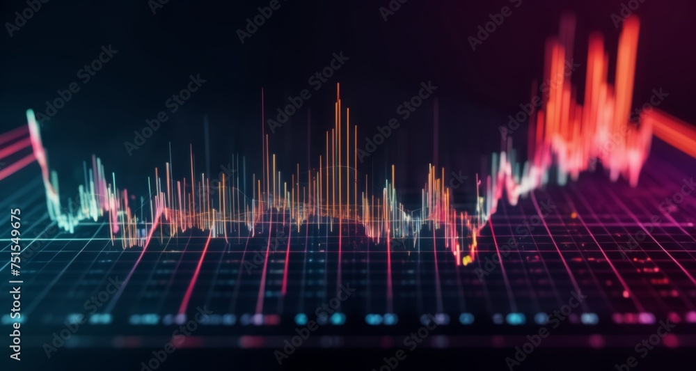 Poster dynamic financial data visualization