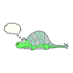 thought bubble cartoon dinosaur