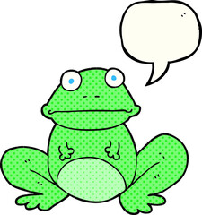 comic book speech bubble cartoon frog