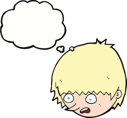 cartoon stressed face with speech bubble