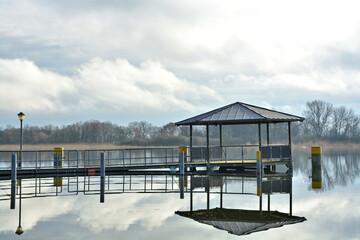 Seebrücke , Beetzsee, Radewege, Havelland