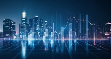  Cityscape meets digital growth - A fusion of urban architecture and tech advancement