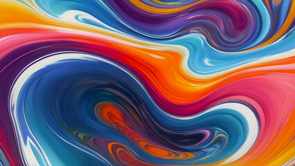 Obraz premium Fluid Dynamics Abstract Background