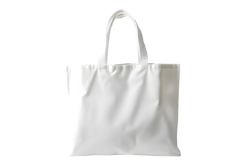 White tote bag mock up isolated on transparent background