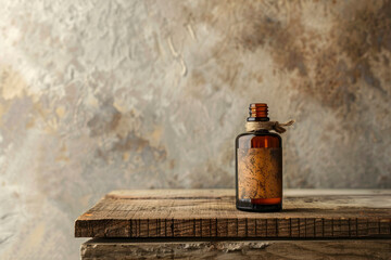 Vintage-inspired product photography against a textured beige background.