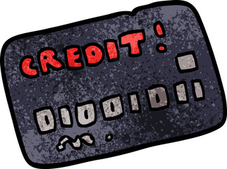 cartoon doodle credit card
