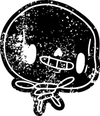 grunge icon kawaii cute dead skeleton