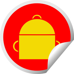 circular peeling sticker cartoon ruck sack