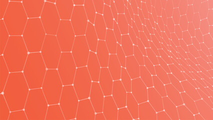 Futuristic hexagon background. Abstract technology background. Technology concept. Abstract 3d vector illustration.