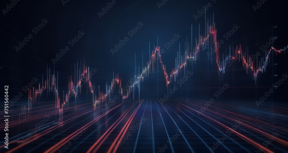 Poster dynamic financial data in motion