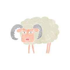 retro cartoon ram