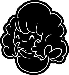 cartoon icon kawaii cute ghost mermaid