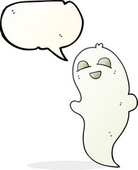 speech bubble cartoon halloween ghost