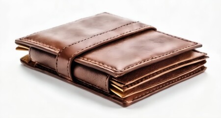  Elegant brown leather wallet, perfect for a stylish accessory