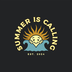 Vintage surf design template for surf club, surf shop, surf merch.