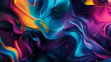 Playful 4K HD wallpaper with lively colors and abstract forms, delivering a vibrant and visually appealing composition for a modern desktop. - obrazy, fototapety, plakaty