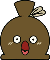 cute cartoon sack