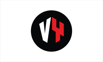 VY initial letter polygon icon gaming logo design vector template. batman logo, sports logo, monogram, falcon, war game, symbol, playing logo, abstract, fighting, typography, icon, minimal, premier 