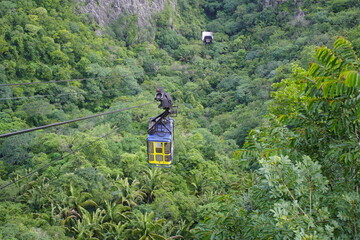 Panorama from the cable car station, to the Ubajara National Park, Ceará State, Brazil.
