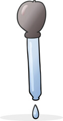 cartoon pipette dripping