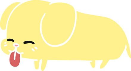 cartoon of cute kawaii dog