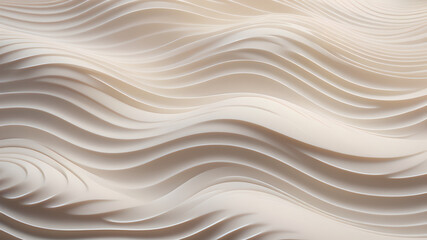 patterned background abstract texture of white pastel matte waves. decor and design