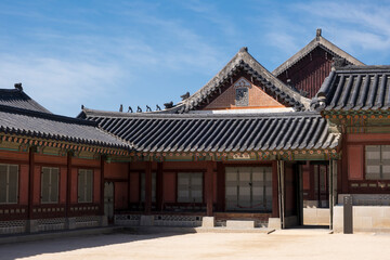 Fototapeta na wymiar Seoul Palace - South Korea - Gyeongbokgung