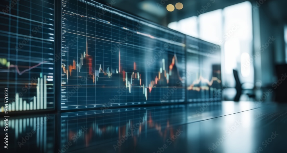 Poster monitoring the market - a day in the life of a trader