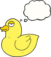 thought bubble cartoon duck