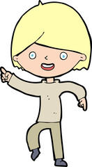 cartoon man pointing