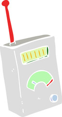 flat color illustration of a cartoon scientific device