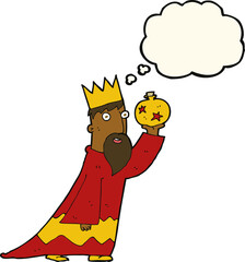one of the three wise men with thought bubble