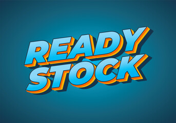 Ready stock. Text effect in 3D look with eye catching colors