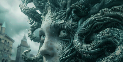 Fototapeta premium monsters are not feared but embraced, living lifestyles previously unimaginable