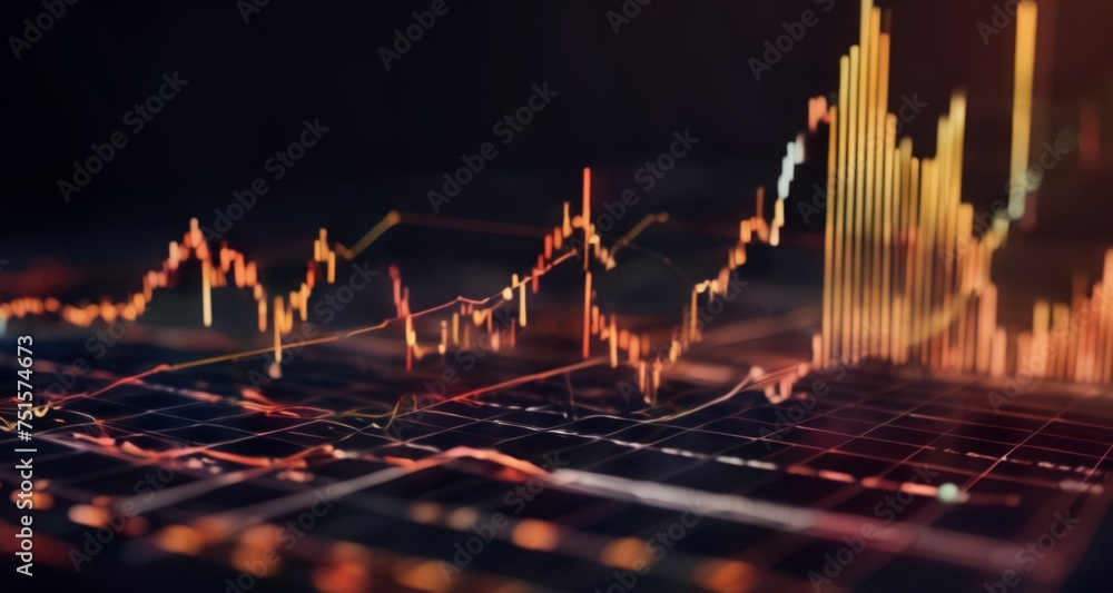 Poster dynamic financial data visualization