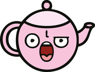 cute cartoon teapot