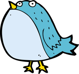 cartoon fat bird