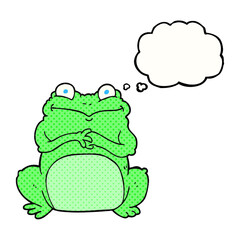 thought bubble cartoon funny frog