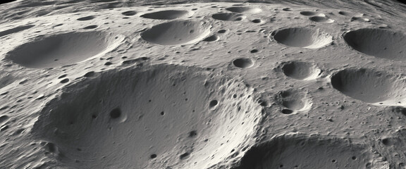 Moon surface. Craters on the moon. Moon surface texture. Cosmic landscape - obrazy, fototapety, plakaty