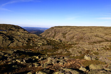 Obraz premium Serra da Estrela Natural Park is situated in the largest mountain range in Portugal , the Serra da Estrela