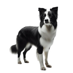 Majestic Border Collie Stands Tall with Poise