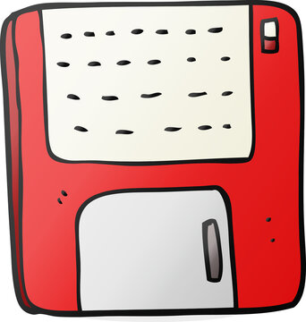cartoon old computer disk