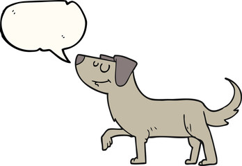 speech bubble cartoon dog