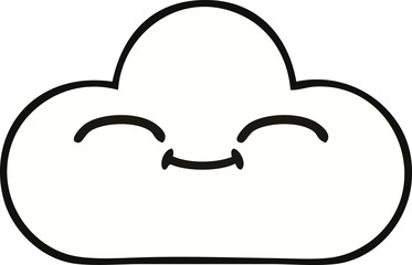 cute cartoon white cloud