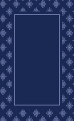 traditional pattern frame for advertisement and invitation blank template