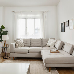modern living room with interior design